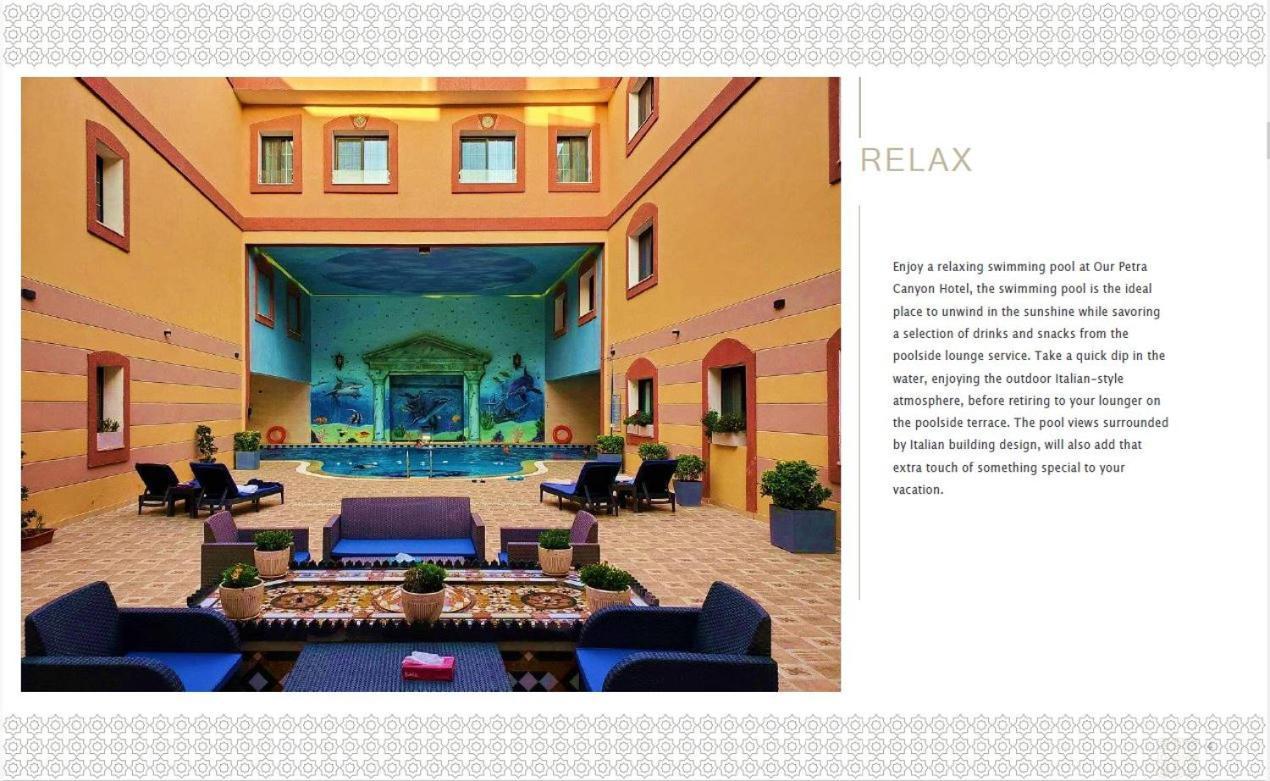 Petra Canyon Hotel Wadi Musa Exterior foto